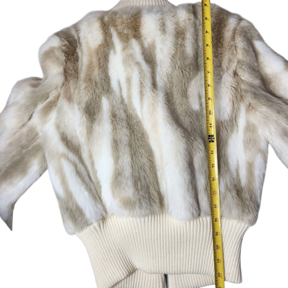 Vintage I.N.C. International Concepts Womens Medium White Faux Fur Glam Feminine - Picture 8 of 10
